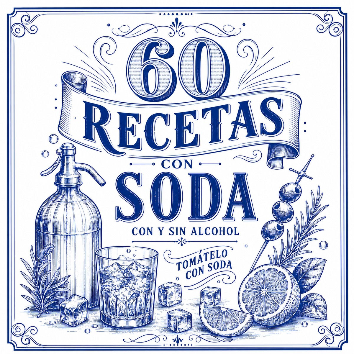 60 Recetas con soda con y sin alcohol - Cocktails con alcohol + Mocktails sin alcohol